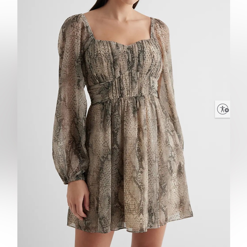 NWT Express Snake Print Dress, size XS